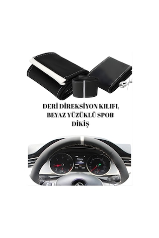 One Vıp Sale Kia Ceed Deri Direksiyon Kılıfı Prime Kalite, Mavi Şeritli Spor Dikiş Model:direksiyon-kılıfıvip2062 Çok Renkli