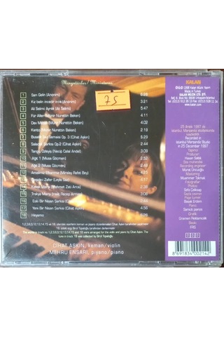 Plak Değildir Cd Dir Cd Cihat Aşkın Mehru Ensari Minyatürler /
