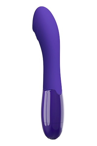 Morgece 30 Modlu G-spot Vibratörü Kavisli Başlıklı Usb Şarjlı 2 Tuşlu Kontrol Silikon Model