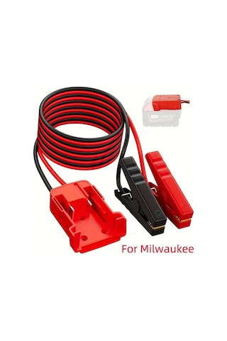 Xuweiwei Milwaukee Ve M18 İçin 20v Sarı Güç Tekerlekli Pil Adaptörü 182 88 Cm Atlama Kablosu Kelepçeleri Taşınabilir Akü Başlatıcı