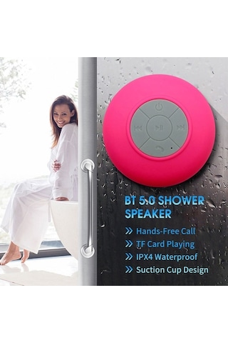 Besthome1 Banyo Led Bluetooth Hoparlör - Ipx4, Vakum Tabanlı, Işıklı Müzik Deneyimi