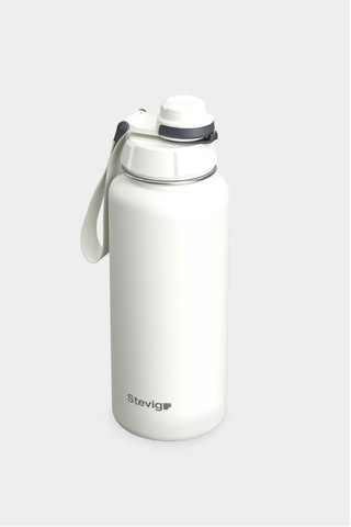 Stevig 1 Hand Leak-proof Sızdırmaz Çelik Termos 1000 Ml Star Whıte St-213