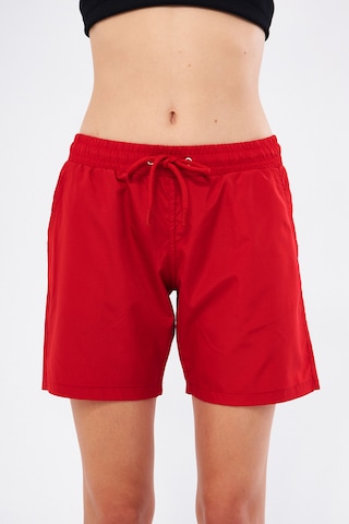 Fantasy Kadın Kırmızı Cepli Hızlı Kuruyan Deniz Şortu Edy6110k Kırmızı