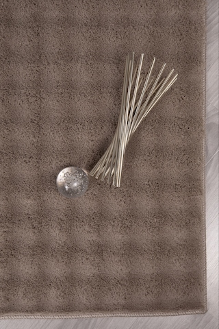 Bubble Yuvarlak Vizon Uzun Tüylü Yumuşak Peluş Kaymaz Yıkanabilir Salon Oturma Odası Balkon Halısı