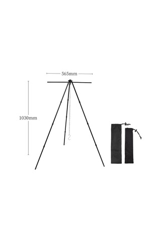 Açık Alüminyum Alaşım Asılı Tripod Kamp-gümüş Gümüş