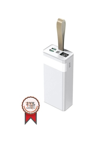Özel Üretim 30000 Mah Powerbank Trm-1033 Beyaz 22,5w Seyahat Bataryası Akıllı Telefon Çok Renkli