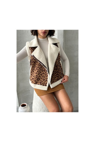 Verymoda Peluş Yelek Vmf1828 Kamel Kahve