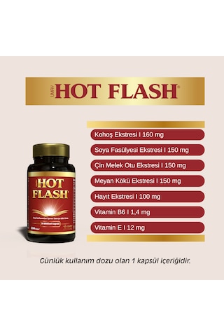 Umay Hot Flash Soya İzoflavonları İçeren Takviye Edici Gıda