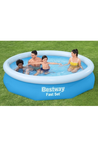 Bestway 57458 Fast Set Çember Şişme Havuz Seti 3.05 M X 66 Cm Mavi
