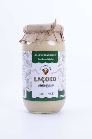 Laçoko İsme Kişiye Özel Şekersiz Saf Katkısız Fıstık Ezmesi Glutensiz Vegan Doğal Az Kavrulmuş Çiğ Yer Fıstığı Ezmesi 3 x 1 KG