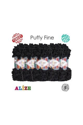 Alize Puffy Puffy Fine 1060 İpliği - 10 Adet Peluş 259987529