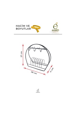 Metal Kahve Fincan Askılığı Siyah Fincanlık Standı Kupa Bardak Askı Aparatı Mutfak Organizer Diğer