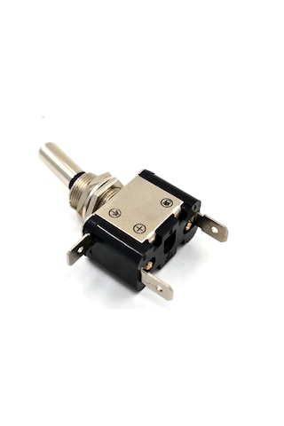 Toggle Switch 1-0 Kırmızı Ledli Metal Anahtar 3 Pin 12v