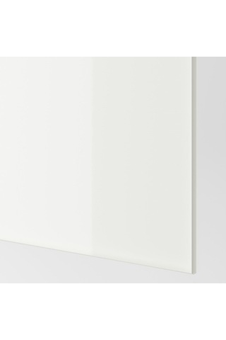 Sürgü Kapak, Beyaz Cam-ayna, 200x236 Cm Beyaz