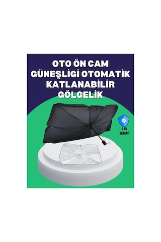 Şemsiye Tasarımlı Katlanabilir Araç Güneşliği Geniş Uyumlu, Uv Koruma Cn