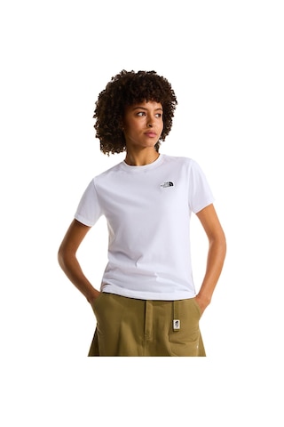 The North Face W Evolution Simple Dome Slim Ss Kadın T-shirt Beyaz