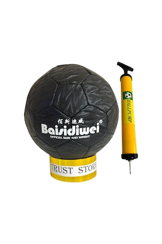 Baisidiwei Futbol Topu 286 Siyah No:5 + Pompa Siyah