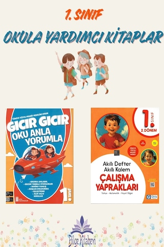 1. Sınıf Maarif Modeli Gıcır Gıcır Oku Anla Yorumla + Akıllı Defter Çalışma Yaprakları 2.dönem
