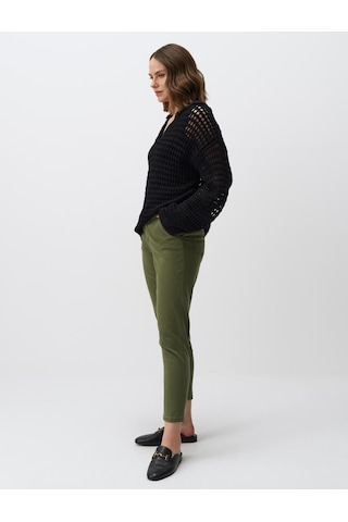 Jimmy Key Haki Normal Paça Cepli Gabardin Pantolon 24spapav2312 Haki