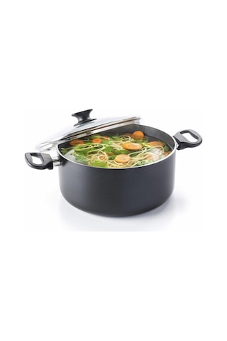 Greenpan Cambrıdge Seramik Derin Tencere 24 Cm Siyah