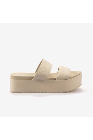 Calvin Klein Kadın Dolgu Taban Terlik Yw0yw01789 Bej