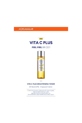 Missha Vita C Plus Brightening Toner Leke Karşıtı C Vitamini İçerikli Aydınlatıcı Tonik 200 ML