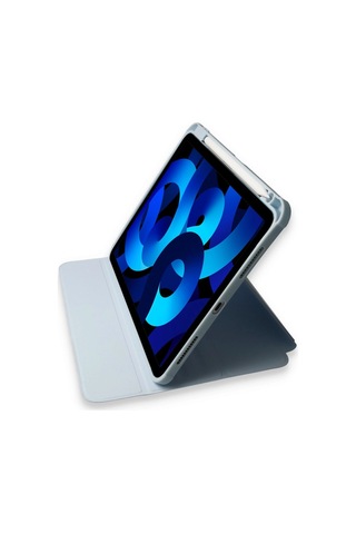 iPad Uyumlu Pro 11 2021 Kılıf Ling 360 Kalemlikli Tablet Kılıf - Mavi - 100 Arka Kapak
