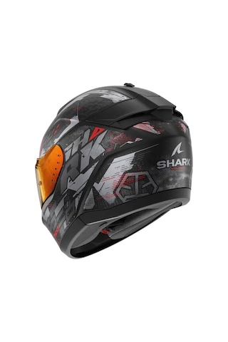 Shark Rıdıll 2 Molokai Mat Kırmızı Siyah Kapalı Kask Siyah Kırmızı