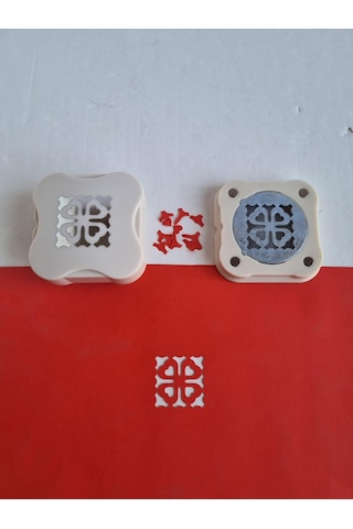 Mıknatıslı Her Yöne Delebilen Şekilli Delgeç Bordürlü Kalp Deseni Kesen Punç Çok Renkli