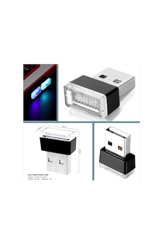 Omeniv 3 adet usb led lamba laptop otomobil notebook ambiyans