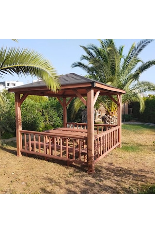 Şen Mobilya Pergola Bahçe Çardağı P069 Maun