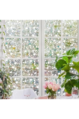 Statik Desenli Cam Folyosu Buzlu Cam Folyo Cam Filmi 3 D. (431377520)