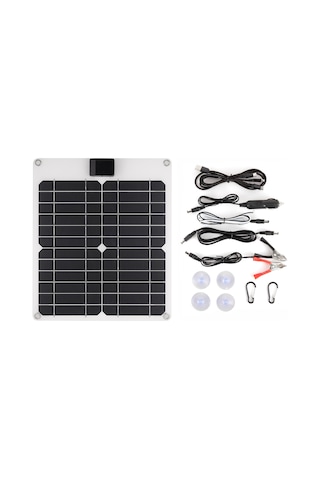 Tenfowee Yüksek Verimli Monokristal Güneş Paneli - 15w, 5v/12v Çift Çıkışlı, Taşınabilir Şarj Cihazı