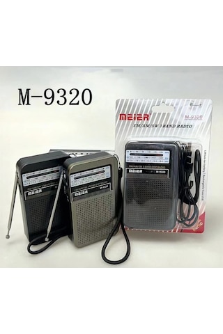 Meier M-9320 Şarjlı Fm Am Sw 3 Bandlı Cep Radyosu