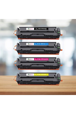 Hp Colour Laserjet Pro Mfp M477dw Uyumlu Toner Takım / Cf410a Takım