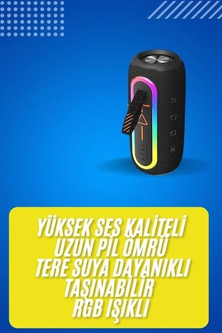 Bluetooth Hoparlör Usb Şarjlı Uzun Pil Ömrü Android Ve , Uyumlu iOS  Renkli