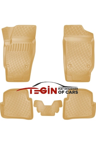 Seat İbiza 2008-2017 Otomatik Bej 3d Havuzlu Paspas