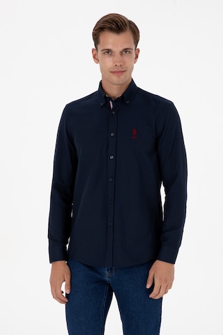 U.s. Polo Assn. Erkek Lacivert Gömlek Desenli 50317249-vr033 Lacivert