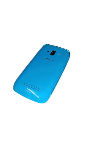 Nokia 610 Full Kasa Kapak Tuş Takımı N610 Uyumlu Mavi Renk Orta K