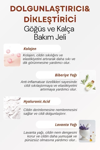 Dolgunlaştırıcı, Dikleştirici Göğüs Ve Kalça Büyütmeye Yardımcı Bakım Jeli 100 Ml