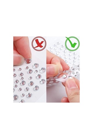 Yapışkanlı Taş Sticker, Işıltılı Mor Kalp Deseni, Makyaj Ve Süsleme İçin Abanoz