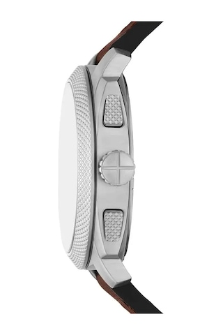 Fossil Ffs6100 Quartz Deri Kahverengi Yeşil Kadran 44 Mm Erkek Kol Saati Gri