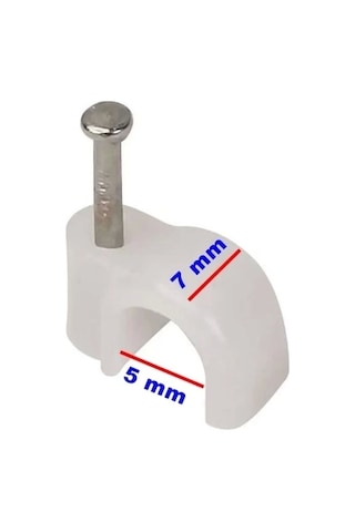 Beton Çivili Kablo Tutturma Kroşe No:1 10 Lu Paket