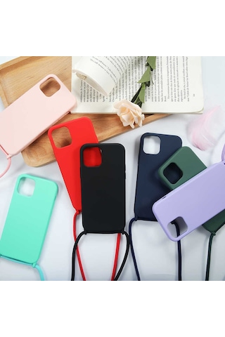 Apple Uyumlu iPhone 12 Pro Max Tchs Ropi Kılıf-pembe Açık Pembe Açık