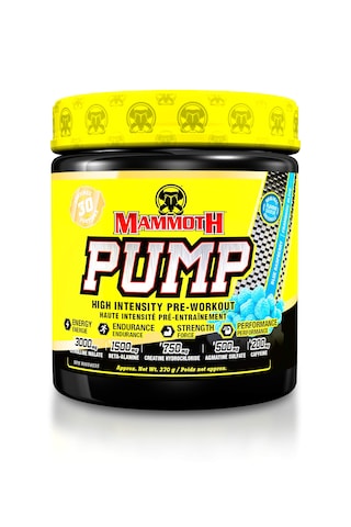 Mammoth Pump Preworkout Heightened Focus, Quick Recovery Karışık