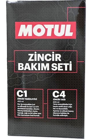 Motul Zincir Bakım Seti C1 + C4 + Fırça