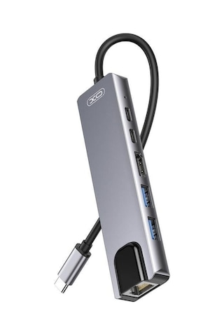 Hub013 6-in-1 Type-c Hub - 4k Hdmı, 100w Pd Şarj, Rj45 Ethernet Ve Dual Usb 3.0 Dönüştürücü