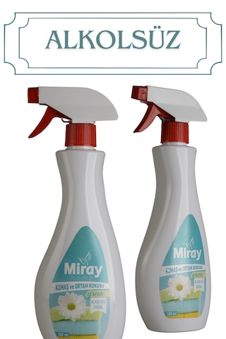 Miray Home Green Alkolsüz Kumaş ve Ortam Kokusu Sprey 500 ML