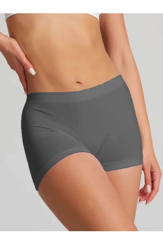 Mistirik Moncorno Model Iz Yapmayan Sıkılaştırıcı Comfort Seamless Spor Boxer Koyu Gri Renk Koyu Gri