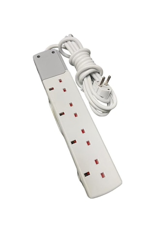 De-pa İngiliz Grup Priz 4'lü 5 Metre Kablolu 40405